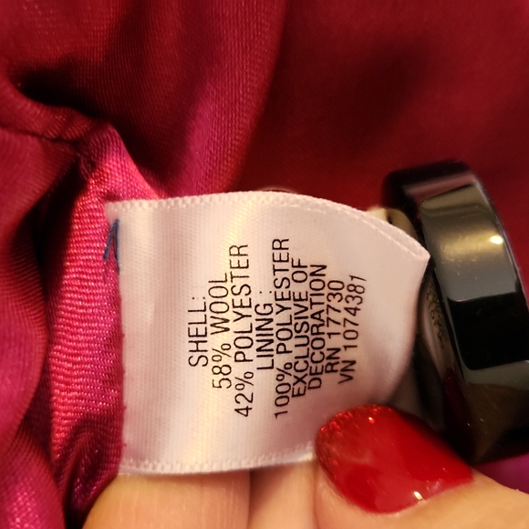 Teal pea coat size small - Picture 4 of 4